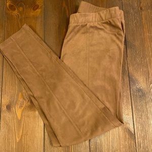 Soft Surroundings Faux Suede Skinny Stretch Pants